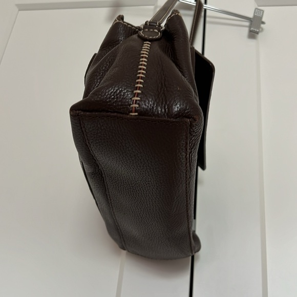 Vintage Brighton pebble leather bold stitch snap front purse - Picture 7 of 17